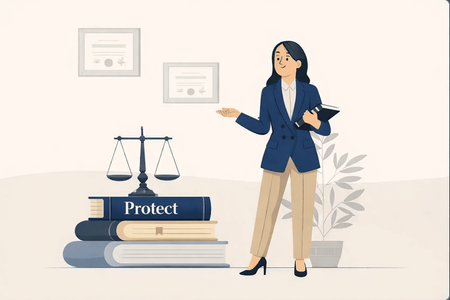 Protect Letselschade advocaat illustratie